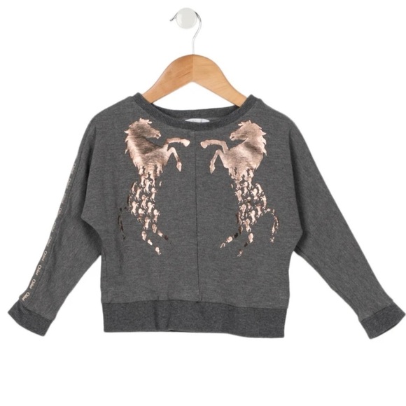 TODDLER Girls' Long Sleeve Printed Sweatshirt size 5